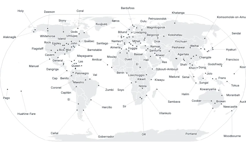Labels - voronoi-geo